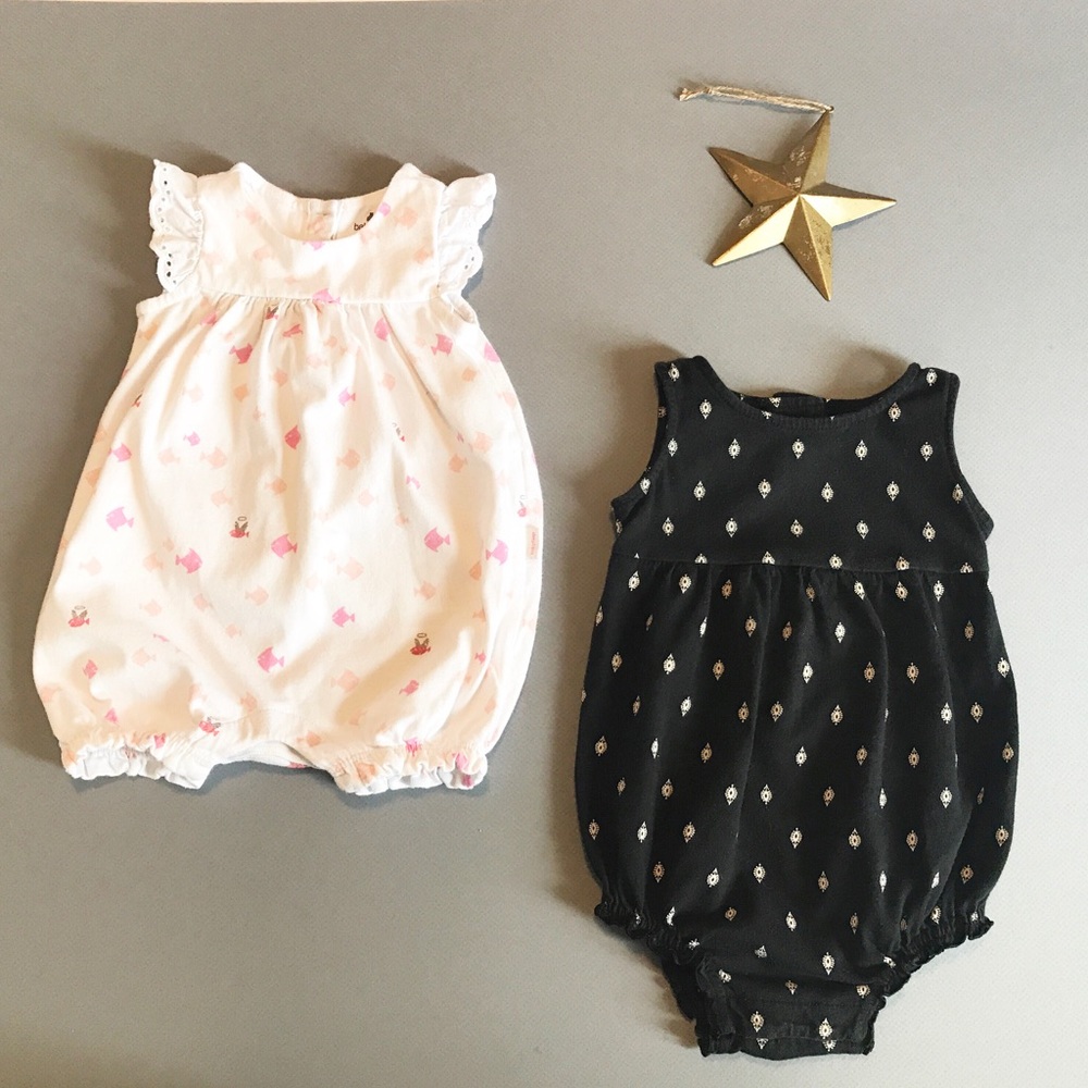 Summer Rompers from Baby Gap and Old Navy